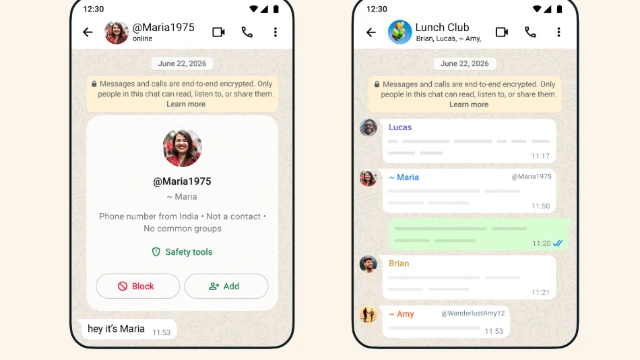 How WhatsApp Usernames will look