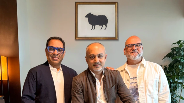 Left to right: Paritosh Srivastava, Deb Dutta and Himanshu Saxena.