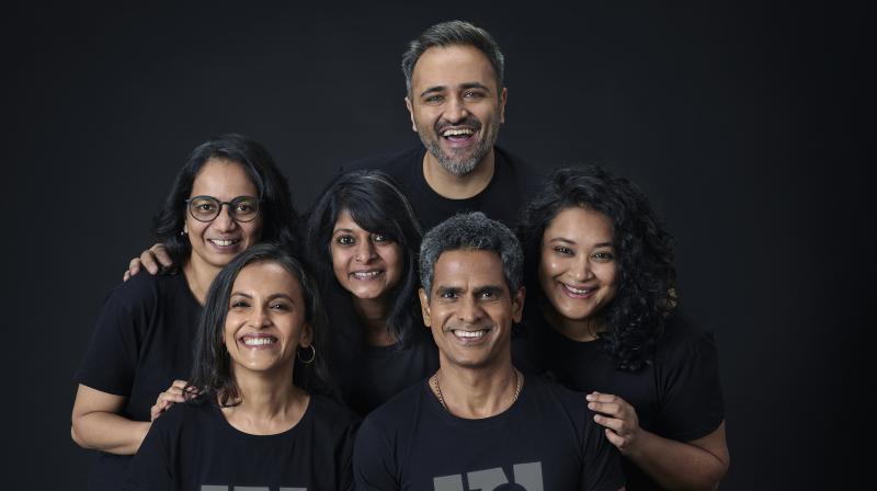 Seated in the front row: Ayesha Ghosh and Santosh Padhi; Namrata Gosavi, Gargi Vegiraju and Tania Dey (in the second row) and Yogesh Rijhwani (third row)