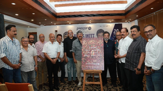 Team Pepper with Josy Paul and Prathap Suthan at the press meet on 22 August