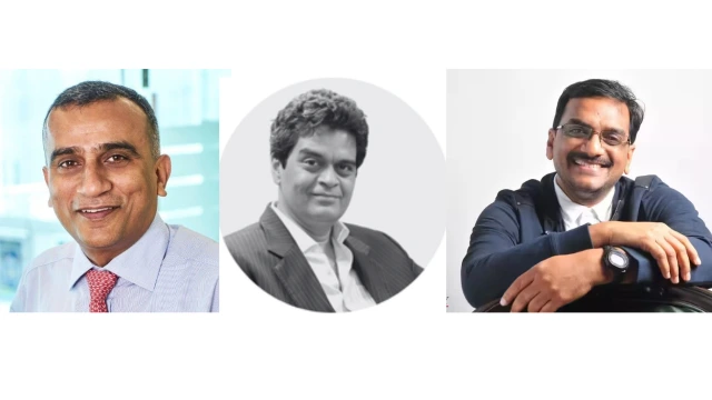 From left: Sudhanshu Vats, Paritosh Joshi, and S Subramanyeswar