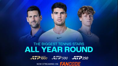 FanCode will carry more than 50 ATP Tour tournaments every year, including the Nitto ATP Finals, all ATP Masters 1000 events, ATP 500s and ATP 250s.