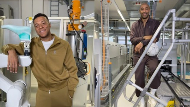 Kylian Mbappé (left) and Thierry Henry