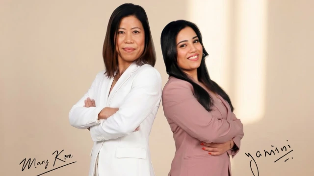 Mary Kom (left) and Nimbus Group's Yamini Agarwal