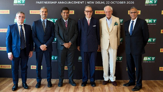 From left: Giuliano Menassi, Andrea Casaluci, Rajiv Poddar, Marco Tronchetti Provera, Satish Sharma