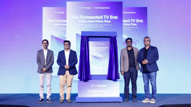 From left:  Tejinder Gill (The Trade Desk), Shailesh Kapoor (Ormax Media), Ashwin Padmanaban (WPP Media), and Prasanth Kumar (WPP Media)