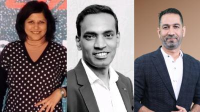 From left: Niloufer Dundh, Balamurugan Mani and Fauzan Abdul Rahim