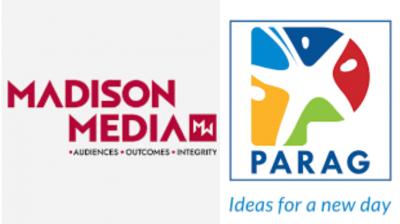 Madison Media X Parag Milk Food logos